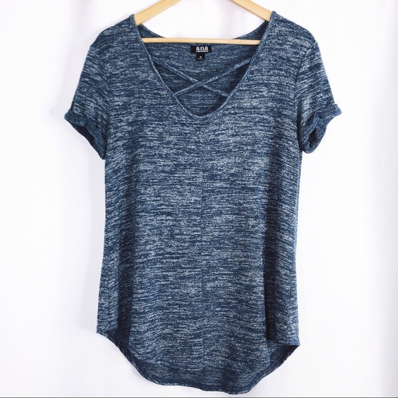 a.n.a Tops - a.n.a. Woman’s Front Cross V-Neck Top Size Medium